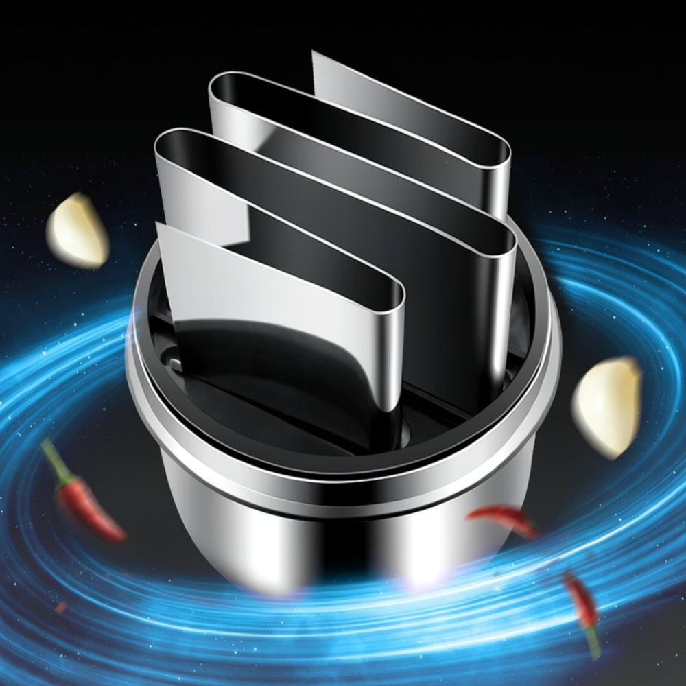Kitchen Helper Gadgets - Prensa de ajo de acero inoxidable,