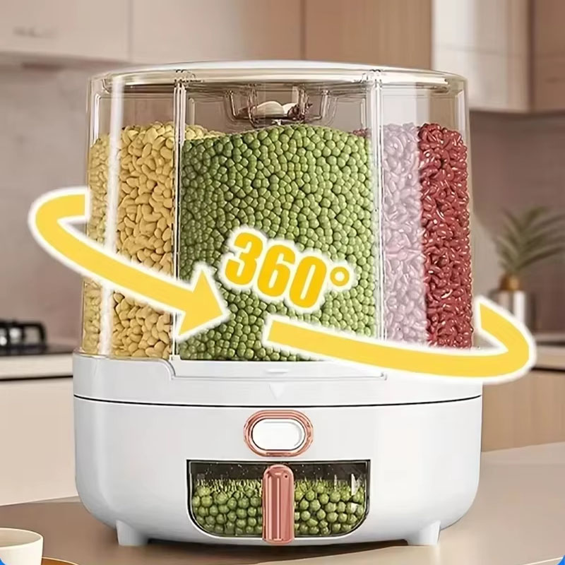 6 compartimentos 360 °   Conte - Kitchen Gadgets Organizer reseña y precio