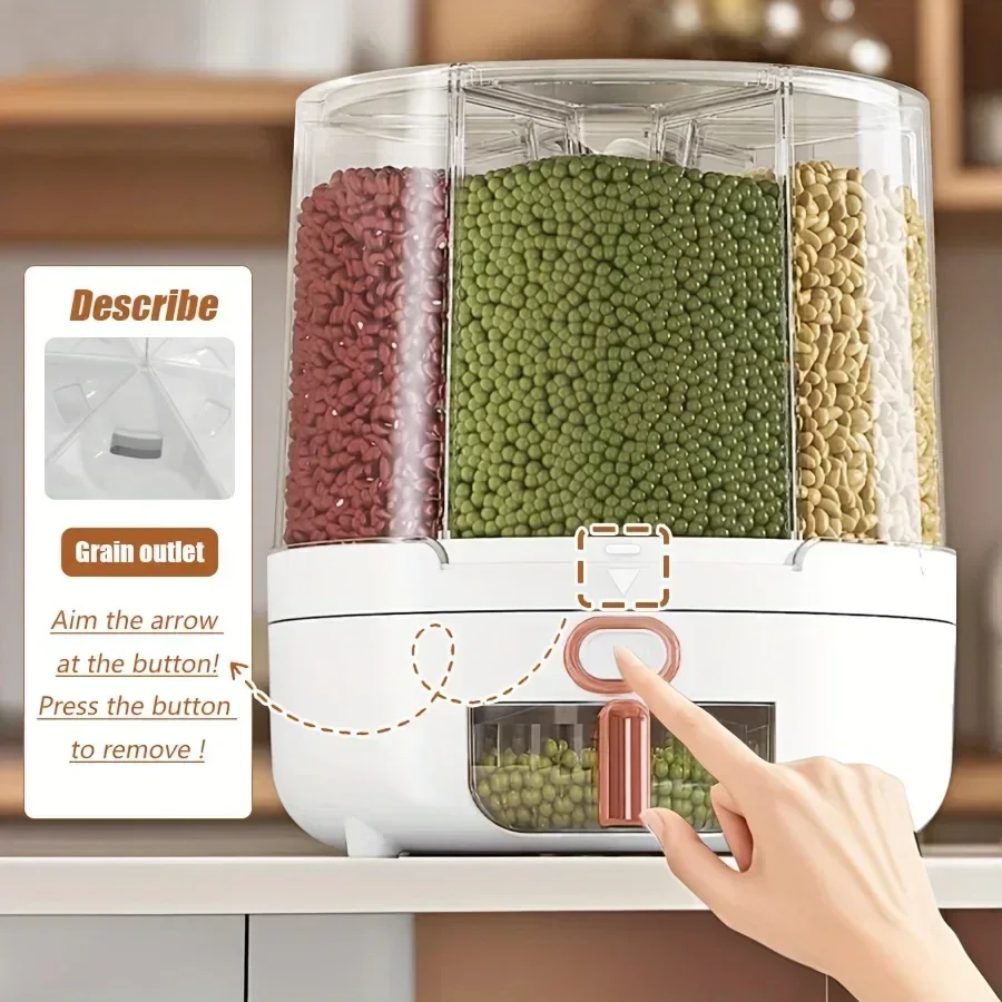 6 compartimentos 360 °   Conte - Kitchen Gadgets Organizer reseña y precio