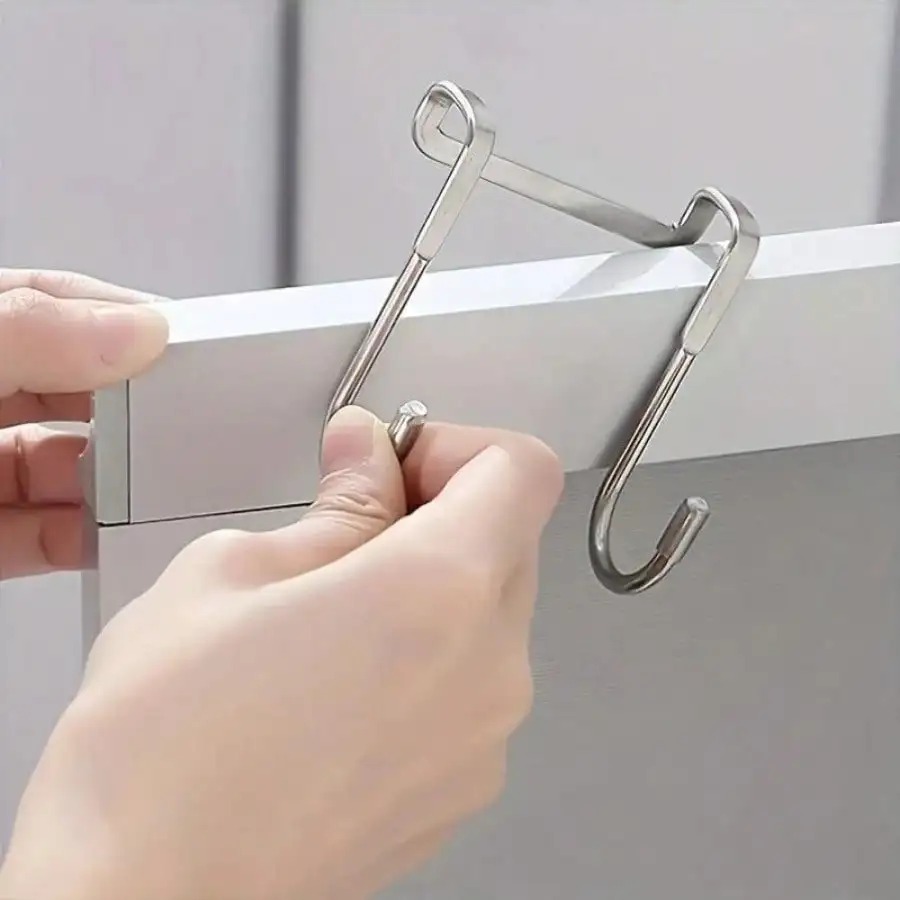 1/5 piezas de gancho doble en  - Kitchen Gadgets Organizer reseña y precio
